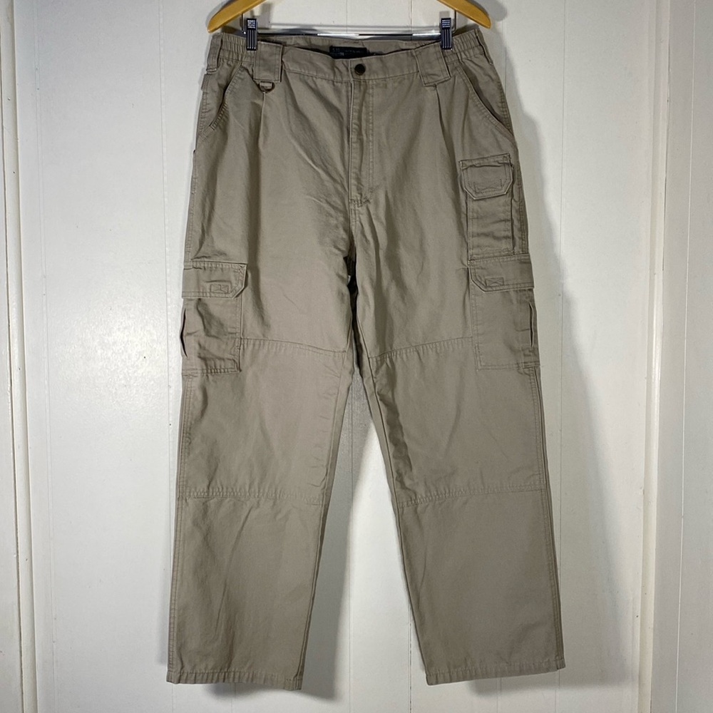 5.11 Tactical Men’s Cargo‎ Pants Khaki Pleated 38x30 Outdoor Utility Durable